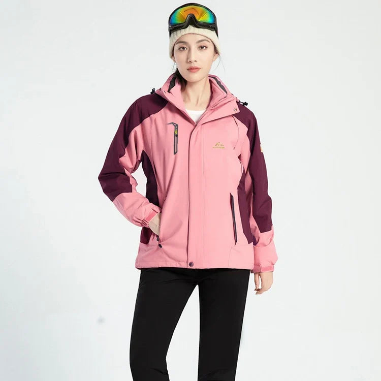 TRVLWEGO Women's Waterproof Hiking Jacket Windproof Windbreaker Camping Hunting Climbing Trekking Fishing Coat Outdoor Clothing