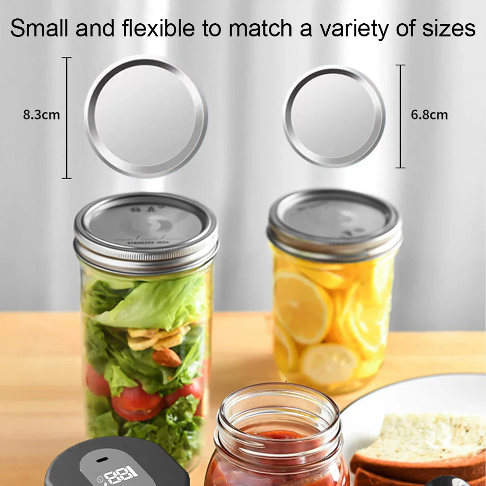 Automatic Electric Mason Jar Vacuum Sealer One-button Operation Leak-proof Sealing Portable Food Preservation Equipment Suit