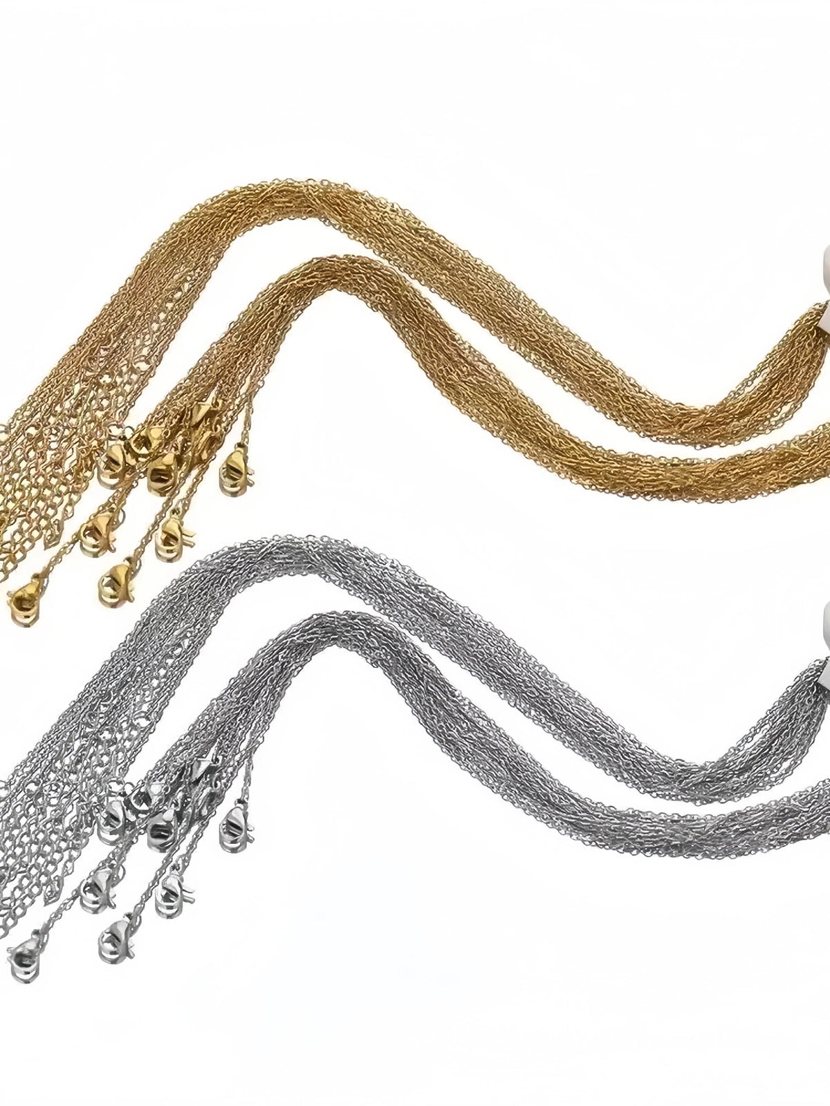 1PCS45+5cm fashionable and simple loose O-shaped collarbone chain necklace, suitable for single or stacked wearing, can be DIY