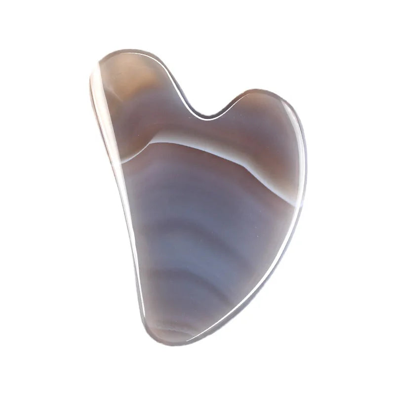 Natural Stone Face Care Massager Rose Quartz Amethyst Crystal Facial Gua Sha Tool Skin Massage Mineral Stone Beauty Products