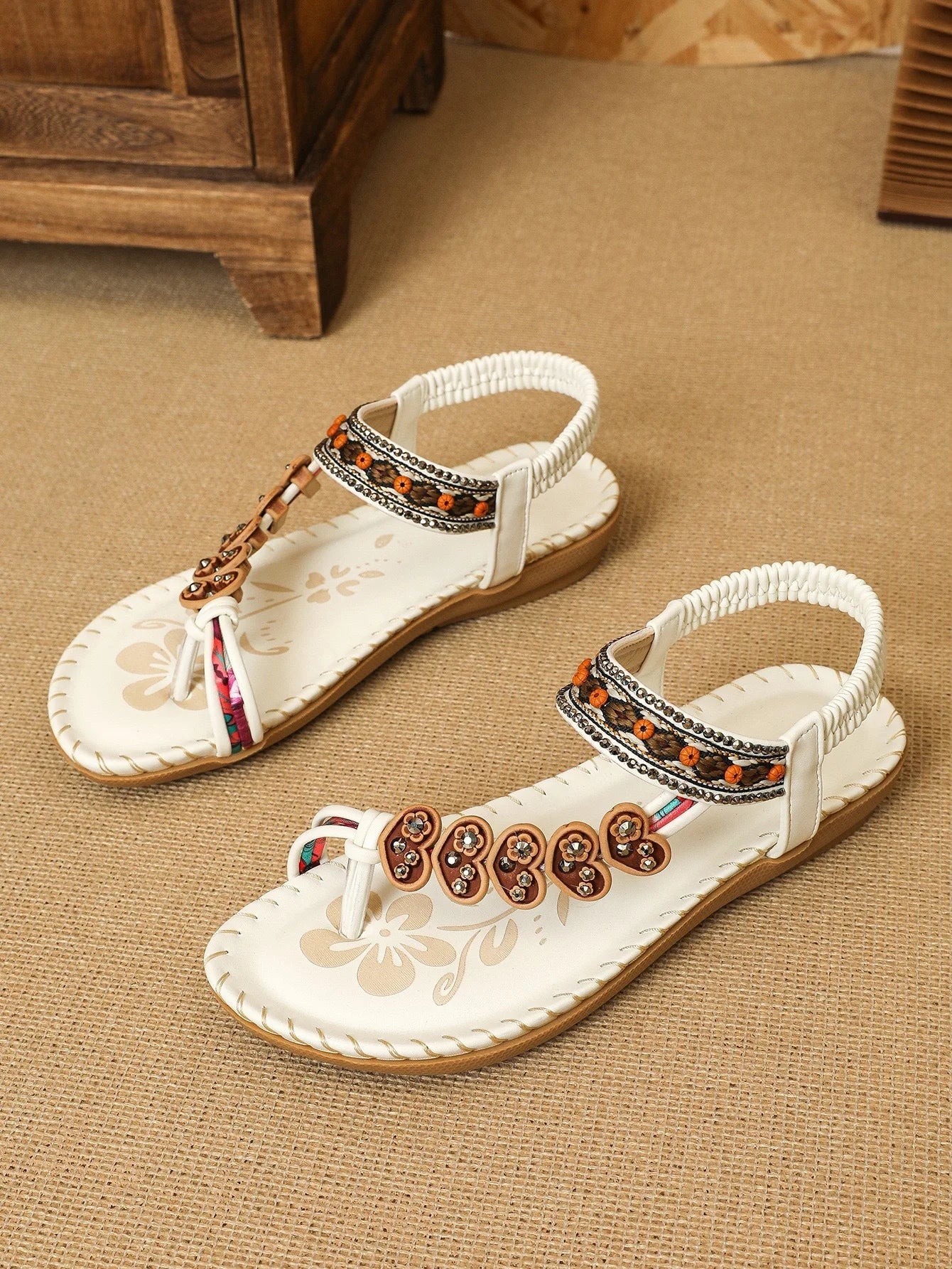Women's Sandals Bohemian Sandals Outdoor Soft Sole Beach Sandals Platform Lightweight Women Casual Shoes Flat Plus Size Sandal