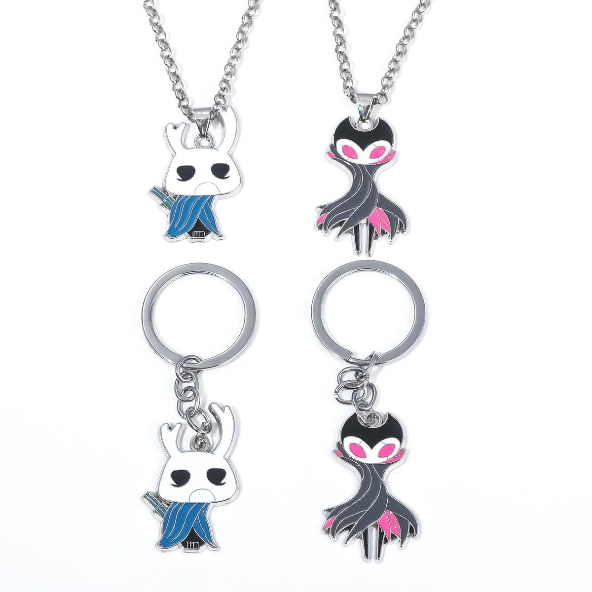 Game Hollow Knight Keychain The Grimm Theater Master Metal Keychain Pendant Game Peripheral Jewelry Unisex Keychain Pendant