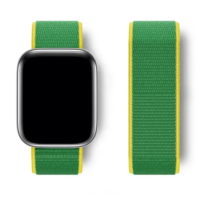 Nylon Sport loop Strap For Apple Watch Band 44mm 42/40mm 45mm  38/41mm pride Bracelet iwatch Ultra2 49mm Series 9 8 se 7 6 5 4 3