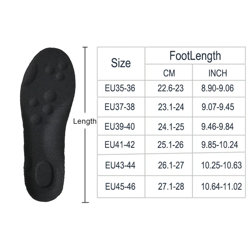 Latex Sport Insoles High Elasticity Soft Shoe Pads Arch Support Orthotic Insoles Breathable Deodorant Shock Absorption Cushion