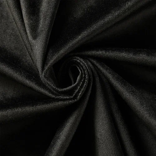Velvet Fabric By The Meter for Tablecloth Diy Sofa Covers Curtains Sewing Thickened Soft Cloth Plain Black White Winter Textile