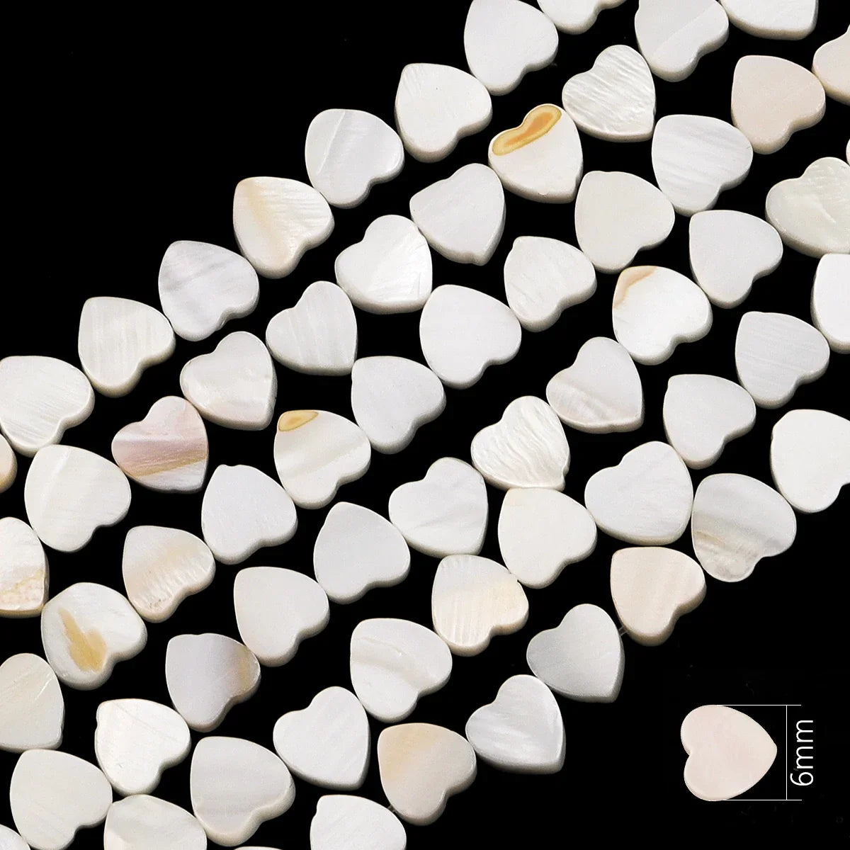 Natural Shell Beads Mother of Pearl Love Star Oval Round Flat Loose Spacer Beads for Jewelry Making DIY Charm Bracelet Necklace