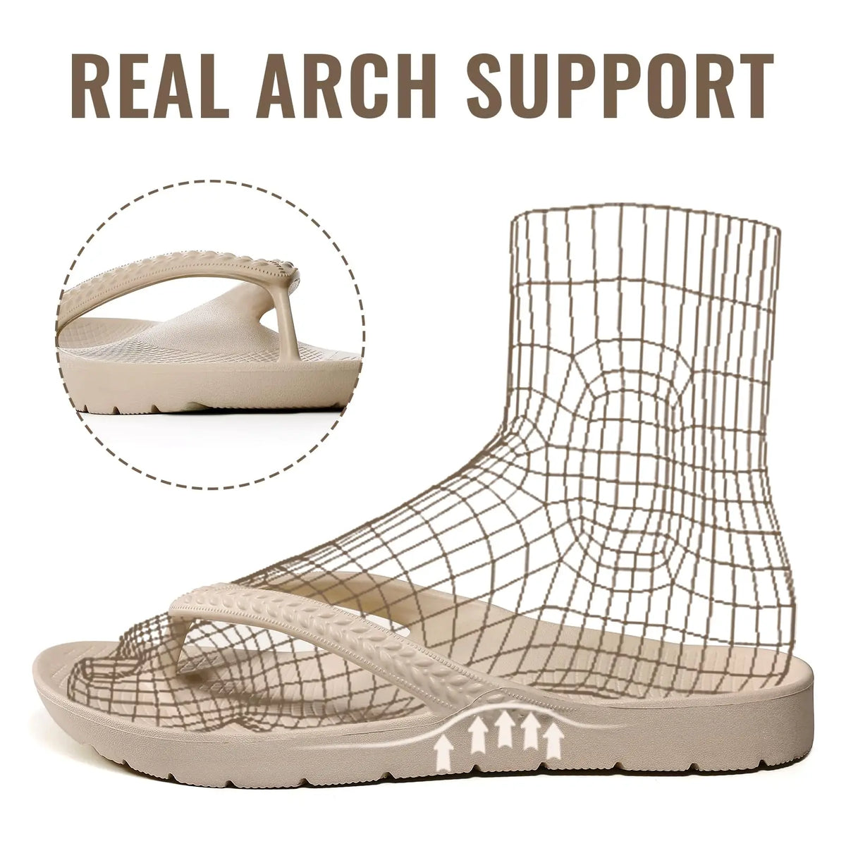 CRACOMIN New Women's Flip Flops Orthopedic Slippers With Arch Support Unisex House Sandals Summer Outdoor Non-slip Beach Slides
