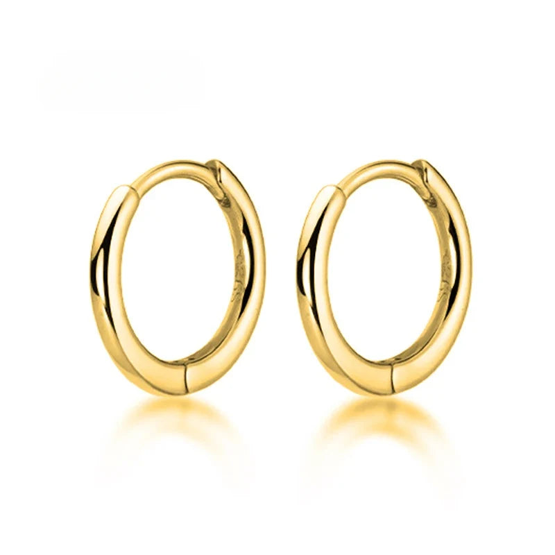 1 Pairs Fake Ear Clip Hoop Earrings for Men and Women Stainless Steel Painless Non Piercing Fake Earrings Jewelry Gifts