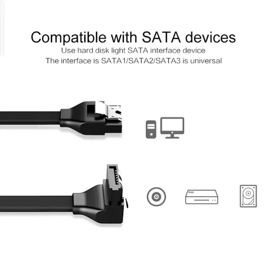 1-10PCS 50CM SATA 3.0 Data Cable High-speed Sata III Cable Adapter Connection Converter For SATA HDD SSD CD Drive Writer Desktop