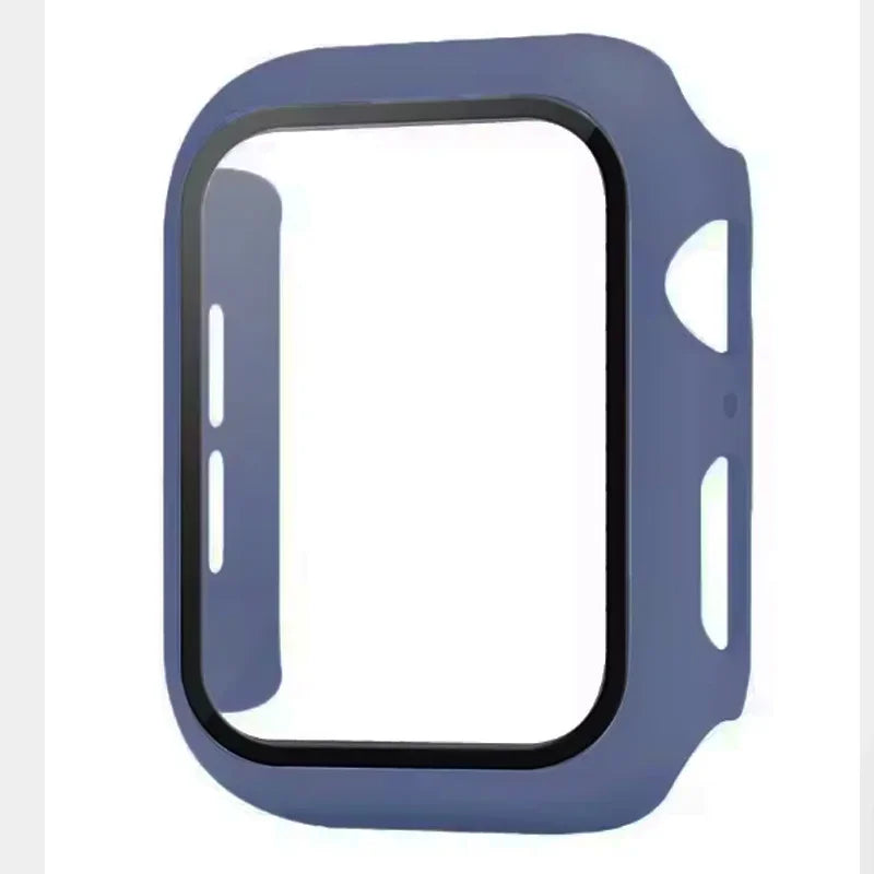 Tempered Glass+Case For Apple Watch 38-40mm 41mm 42mm 44mm 45mm 46mm Screen Protector Protective Cover iWatch 11 10 8 7 9 6 SE 5