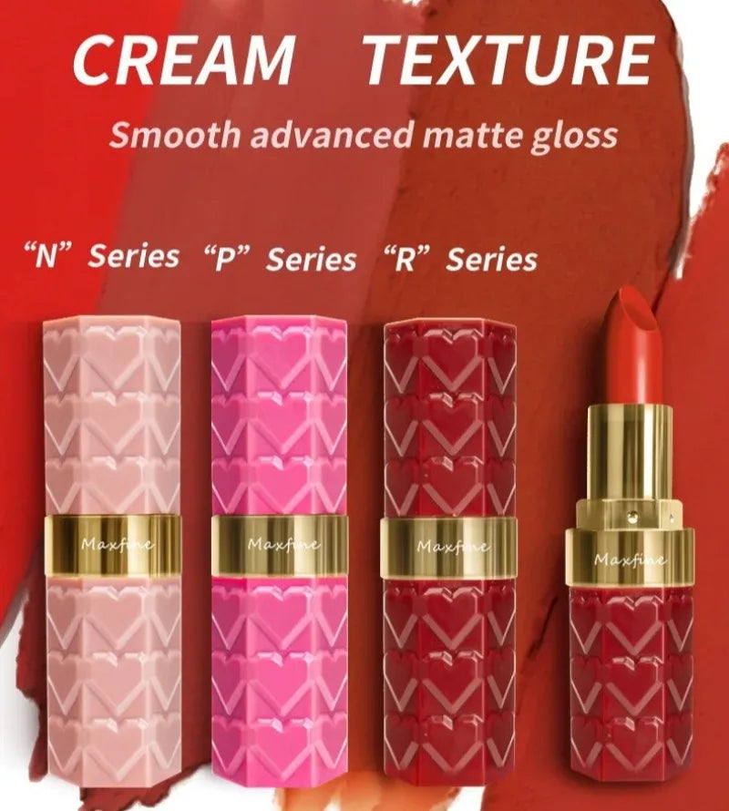 Nude Matte Lipsticks 4 Colors Waterproof Long Lasting Lip Stick Not Fading Sexy Nude Red Pink Velvet Lipsticks Makeup Cosmetic