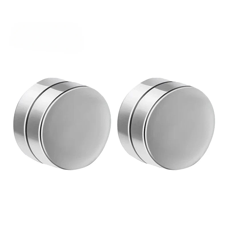 1 Pairs Fake Ear Clip Hoop Earrings for Men and Women Stainless Steel Painless Non Piercing Fake Earrings Jewelry Gifts