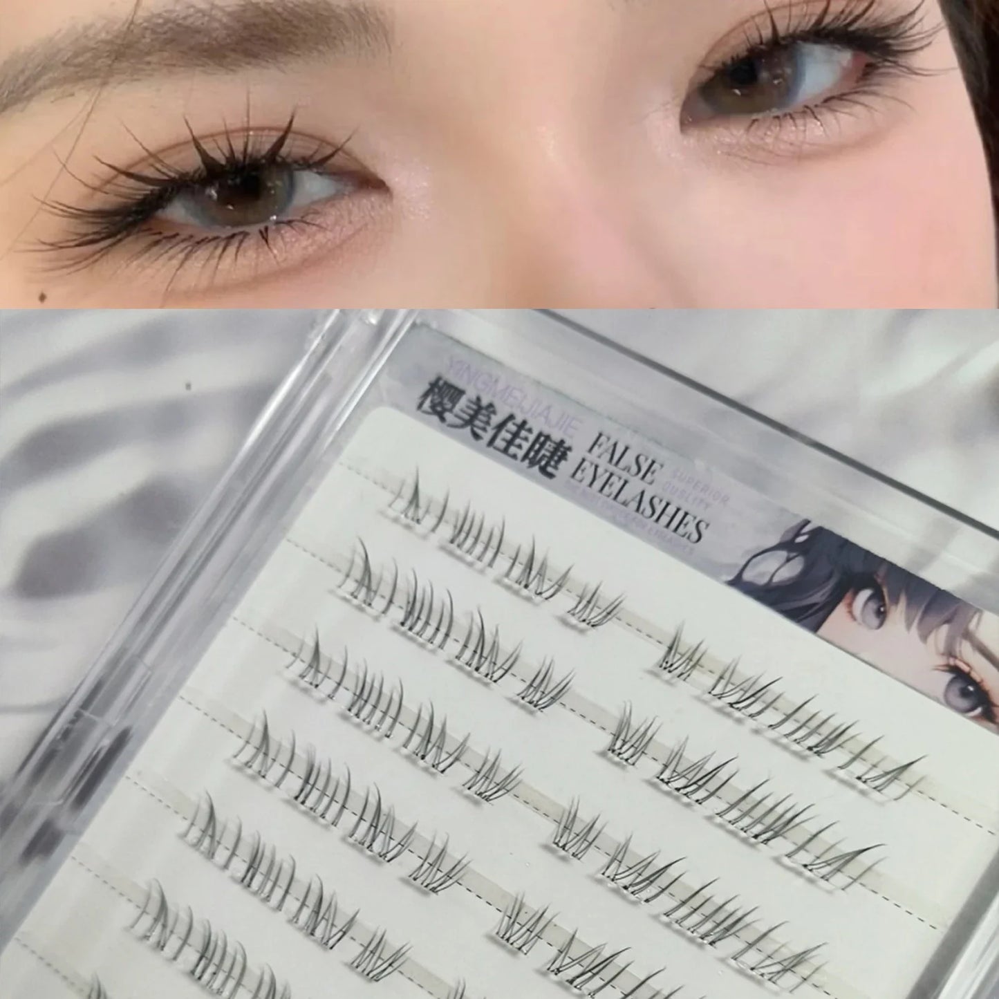 Natural Looking Lower Fake Eyelashes Wispy Cosplay Individual Lashes Cluster Comic False Eyelashes For Beauty Perfect Eye Makeup