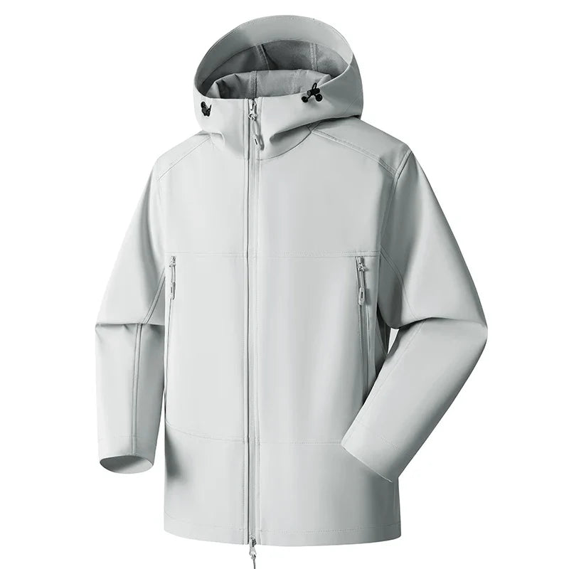 Unisex Waterproof Windproof Hooded Jacket Multi Color Outdoor Hiking Coat
