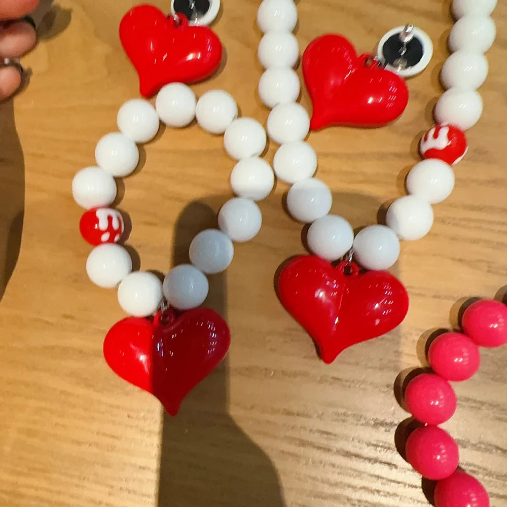 Fashionable Summer Pendant Necklace Simple And Elegant Bracelet Sweet Necklace New Heart-Shaped Jewelry Accessory