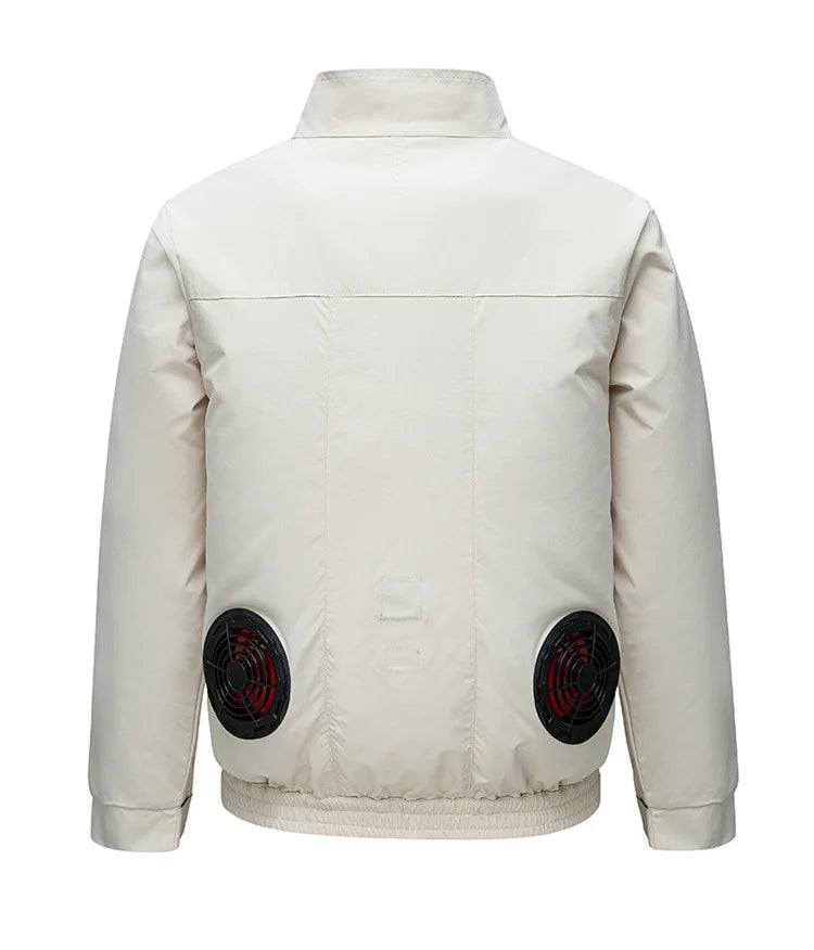 Cooling Air Conditioning Clothes with Fan Outdoor Charging Summer Cooling Welding Labor Overalls Men