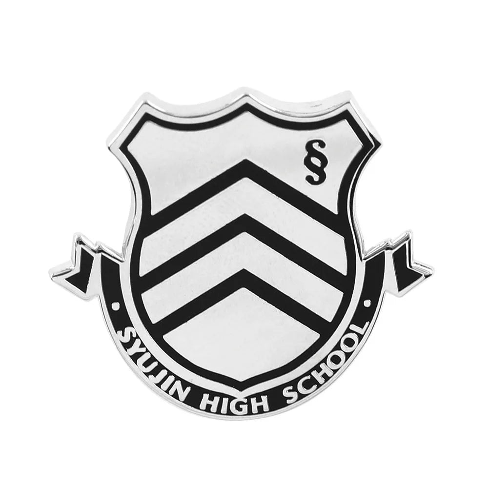 Persona 5 Shujin High School Emblem Enamel Brooch Anime Gaming Collectibles Badge Backpack Clothing Accessories Gamer Gift