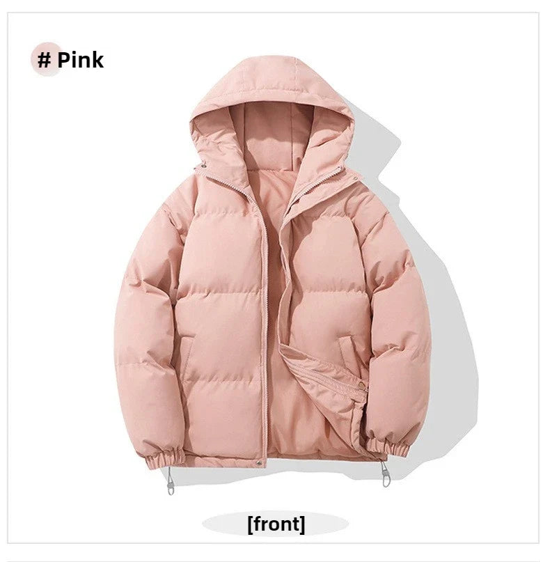 Brand Luxury Women's Winter Down Jacket Coats Parkas Woman Clothes Hooded Cotton Padded Puffer Jackets Bread Outerwear HXY275