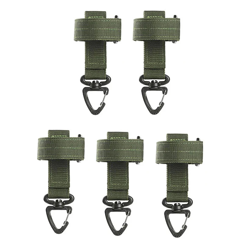 Multi-purpose Nylon Gloves Hook Work Gloves Safety Clip Outdoor Tactical Climbing Rope Camping Hanging Buck Outdoor Camping