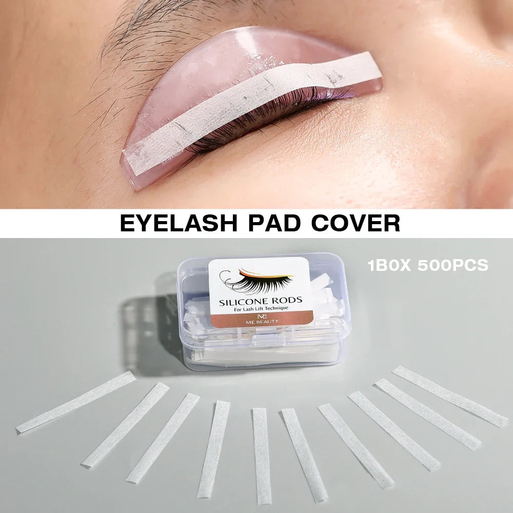 500pcs Lash Lift Pads, Eyelash Lift Rods Covers Pads Curlers,Disposable Eyelash Tapes Makeup Beauty Tools for Lash Lifting