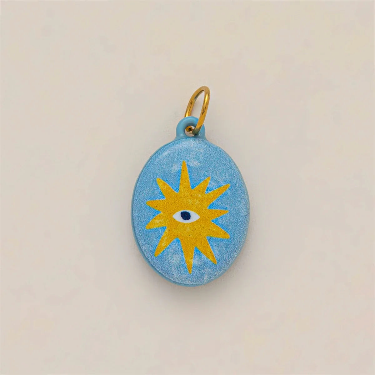 Colorful dopamine pendant necklace, heart-shaped sun, white dove, small snake, gold-plated and color preserving