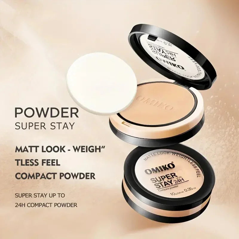 Loose Powder 3Colors Face Pressed Powder Long Lasting Oil Control Makeup Mineral Powder Natural Concealer Contour Face Cosmetics
