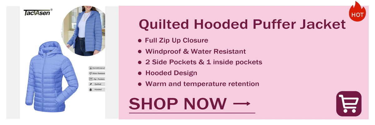 TACVASEN Women's Long Hooded Jacket Fleece Lined Softshell Jacket Waterproof Windproof Hiking Jacket Rain Coat Windbreaker Parka