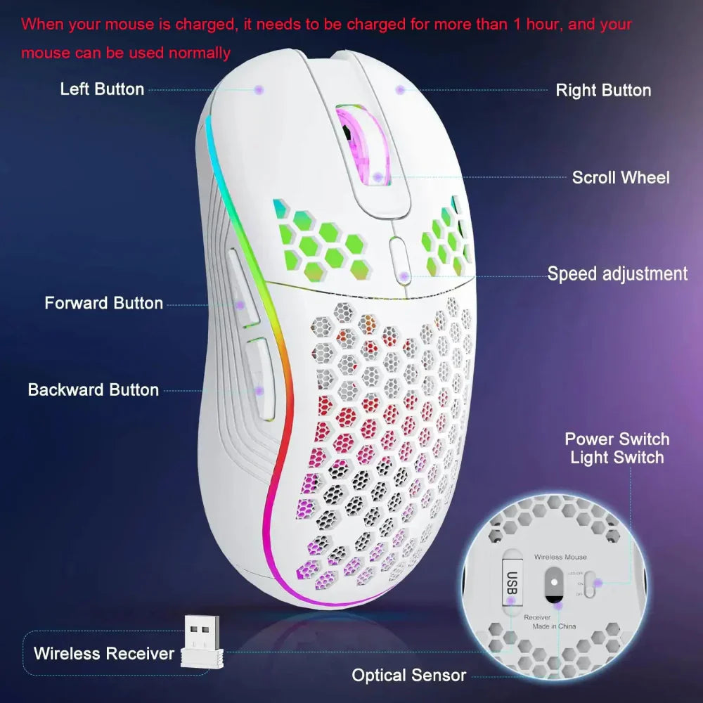 RGB Adjustable DPI Gaming Mouse