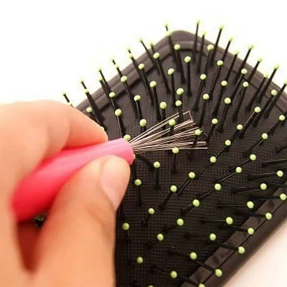 1PC Comb Hair Brush Cleaner Plastic Handle Cleaning Brush Remover Embedded Beauty Tools Cleaning Products Cleaning Supplies