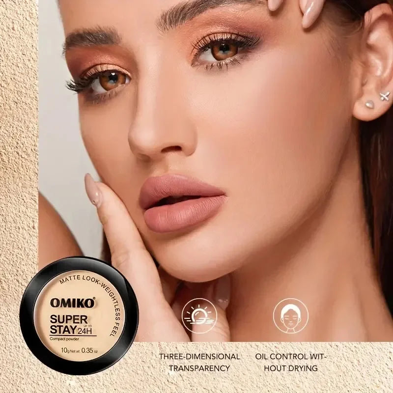 Loose Powder 3Colors Face Pressed Powder Long Lasting Oil Control Makeup Mineral Powder Natural Concealer Contour Face Cosmetics