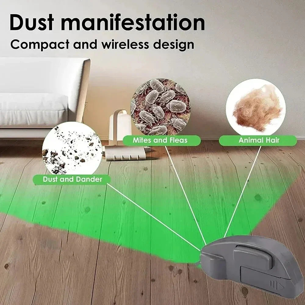 HOMEFISH Vacuum Cleaner Dust Display LED Lamp Detect Microscopic Dust Invisible Pet Hair Vacuum Cleaner Accessories(No Battery)
