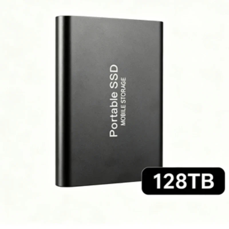 Portable External SSD, 1TB-16TB Large Capacity USB3.1 High Speed Solid State Drive, Lightweight Storage for Laptop, Desktop, Mac