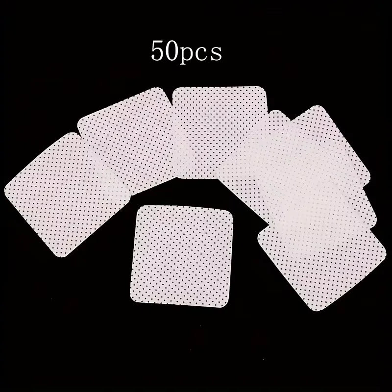 50Pcs Lint Free Nail Wipes Eyelash Extension Glue Wipes Cleaner Cloth Non-Woven Fabric Nail Gel Polish Remover Cotton Pads