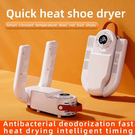 2025 Intelligent Timer Shoe Dryer Adjustable Dryer Quick Drying Deodorizing Sterilizing Shoe Dryer Household Shoe Warmer Heater