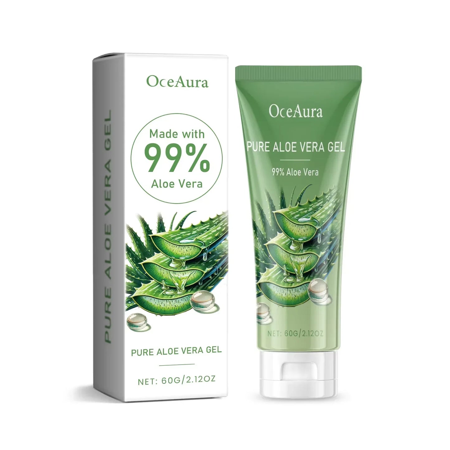 Aloe Vera Gel Pore Shrinking Oil Control Ance Remover Moisturizing Brighten Anti-Aging Facial Essence Beauty Skin Care Products