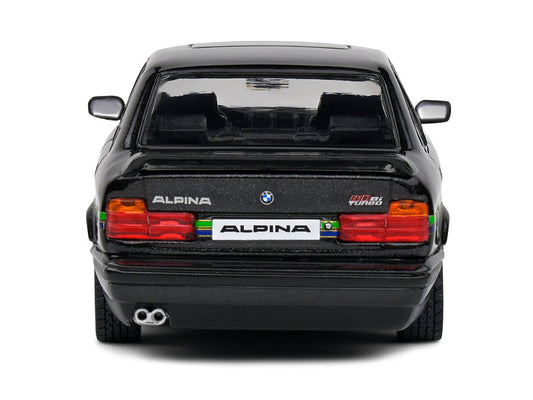 1994 BMW E34 Alpina B10 BiTurbo Black Metallic with Green Graphics 1/43 Diecast Model Car by Solido