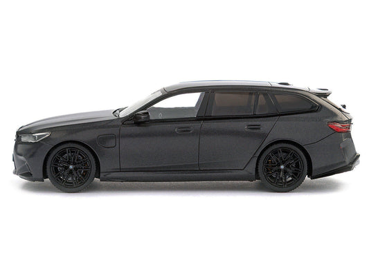 2024 BMW M5 Touring Frozen Deep Gray Metallic with Black Top 1/43 Diecast Model Car by Solido
