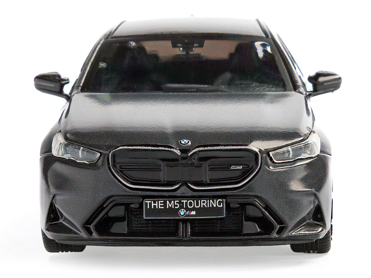 2024 BMW M5 Touring Frozen Deep Gray Metallic with Black Top 1/43 Diecast Model Car by Solido