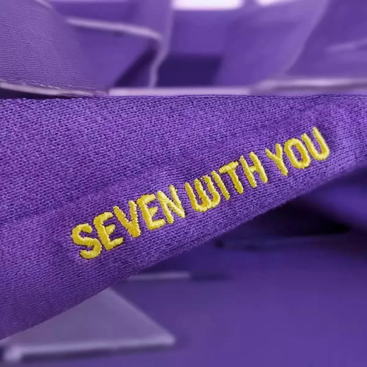 Kpop Original Hoodie Printed Seven With You 13 You Never Walk Alone Digital File Jimin Merch For Fans Card Purple Sweatshirt
