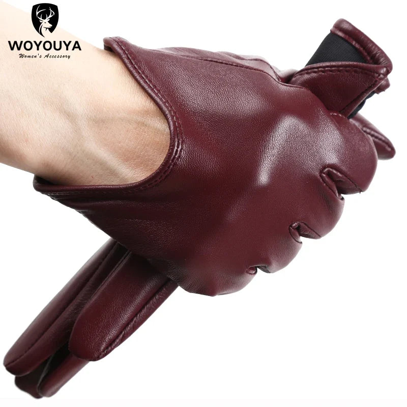 Fashion color Apparel Accessories women's leather gloves,comfortable short Women mitten,warm winter gloves women-2001