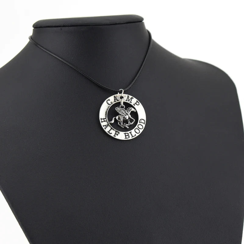 Fashion Movie Jewelry Charm Flying Horse Pendant Necklace Men Women Fans Gifts Sweater Accessory Gifts