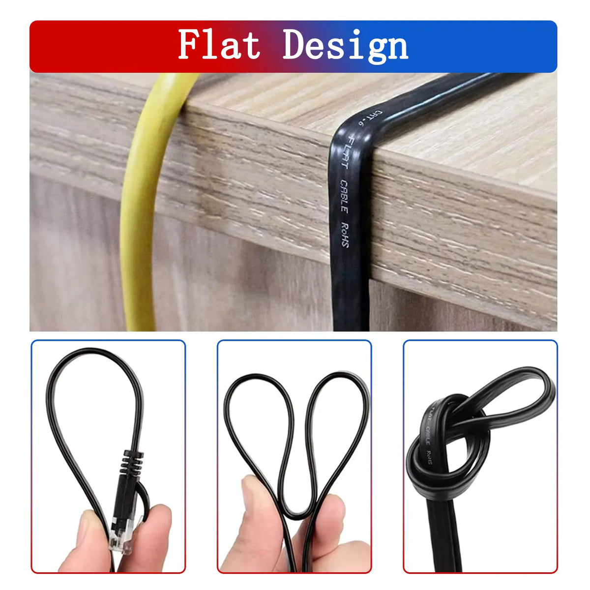 Cat 6 Ethernet Cable LAN Network Cord,Internet, Network Cable - Supports Cat6 Network Standar Gigabit high-speed Network Cable