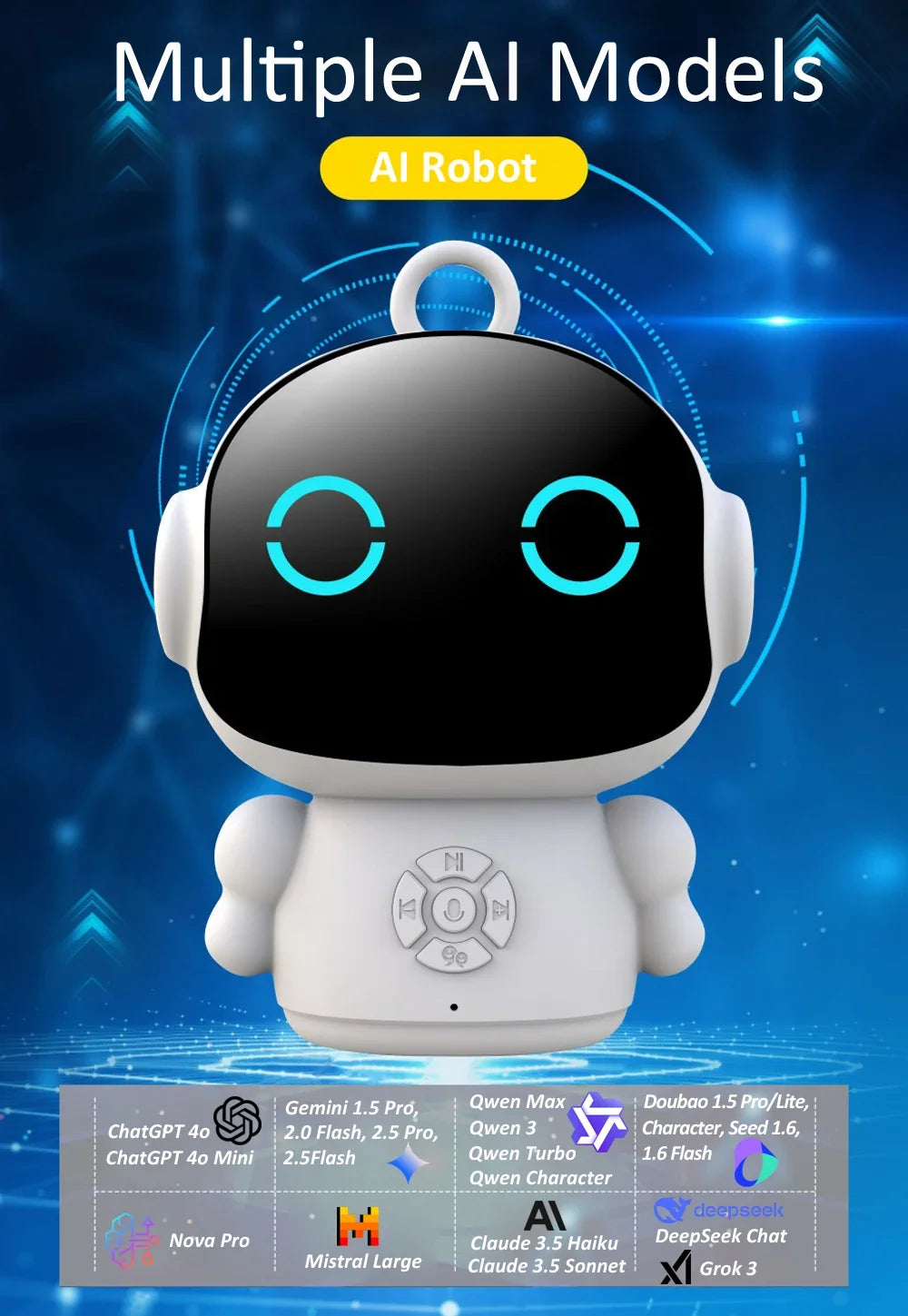 Smart AI Robot WiFi Early Education Toys for Children Speech Recognition & Voice Interactive Educational Learning Machine