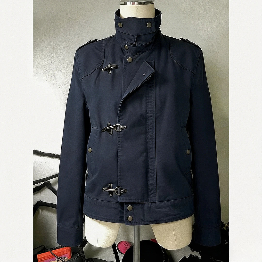 2026 Spring Retro Faux Fur Coats Women 2000s American Vintage Jackets Harajuku Gotihc Punk Clothing Jean Parkas Female Outwear