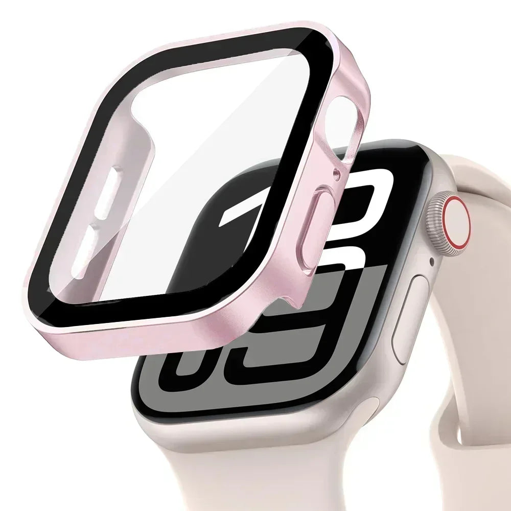 Screen Protector for Apple Watch 10 Case 46mm 42mm 45mm 44mm 41mm 40mm 44 Tempered Glass PC bumper Cover Series 7 8 9 SE 6 5 4