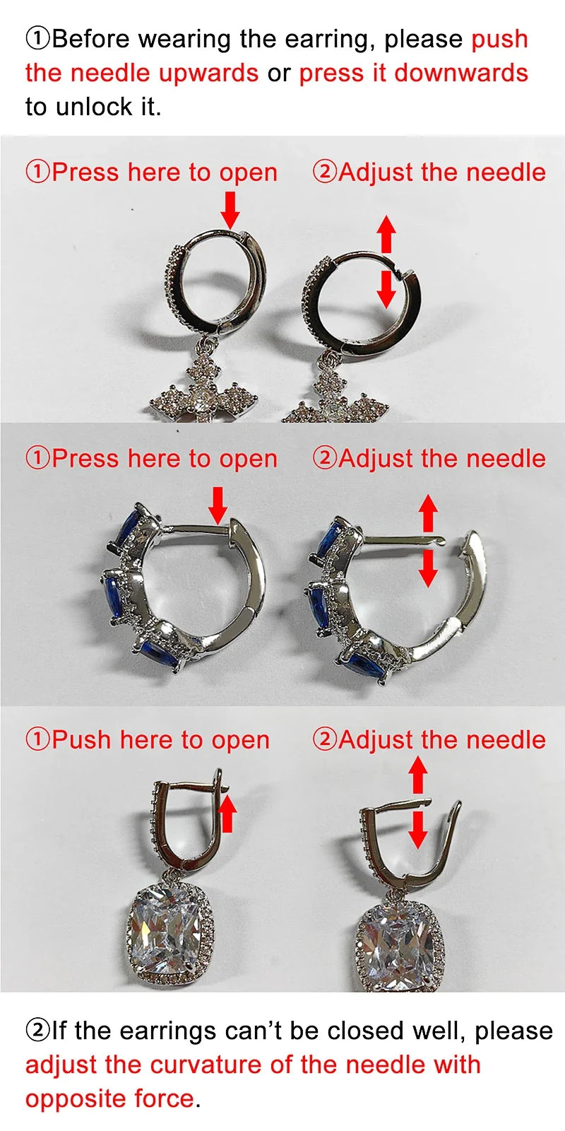 Huitan Princess Square Cubic Zirconia Hoop Earrings Luxury Trendy Ear Circle Earrings for Women Fashion Versatile Female Jewelry