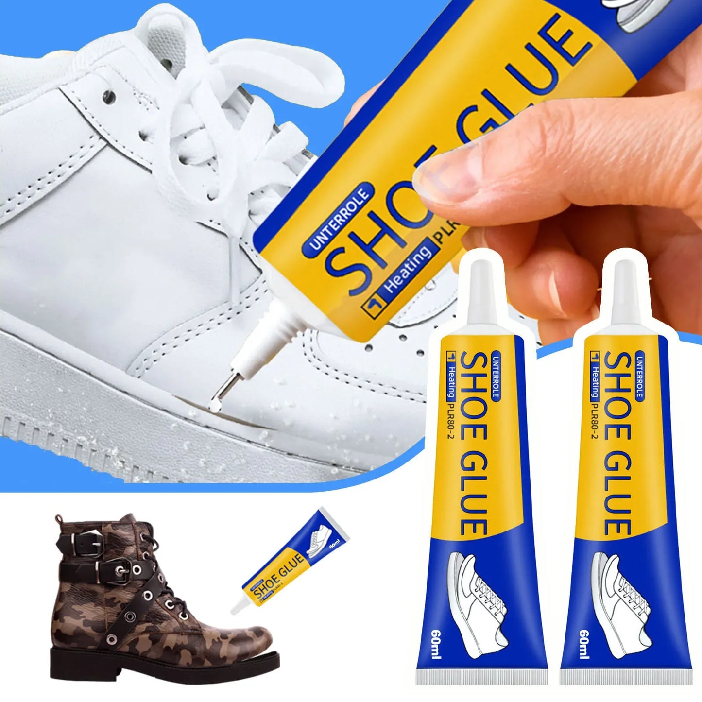 1/2/3pcs 60ml Strong Shoe Repair Glue Quick-drying Universal Sealant Waterproof Shoe Adhesive Shoemaker Professional Repair Tool