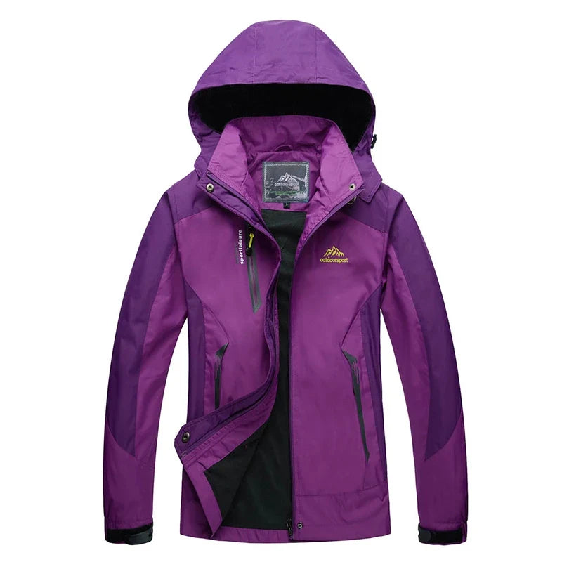 TRVLWEGO Women's Waterproof Hiking Jacket Windproof Windbreaker Camping Hunting Climbing Trekking Fishing Coat Outdoor Clothing
