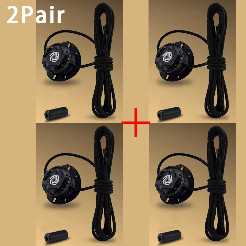 Fashion Swivel Buckle Laces Automatic Shoelace Without ties Kids Adult Sneakers No Tie Shoe laces Shoe accessories 1Pair/2Pair