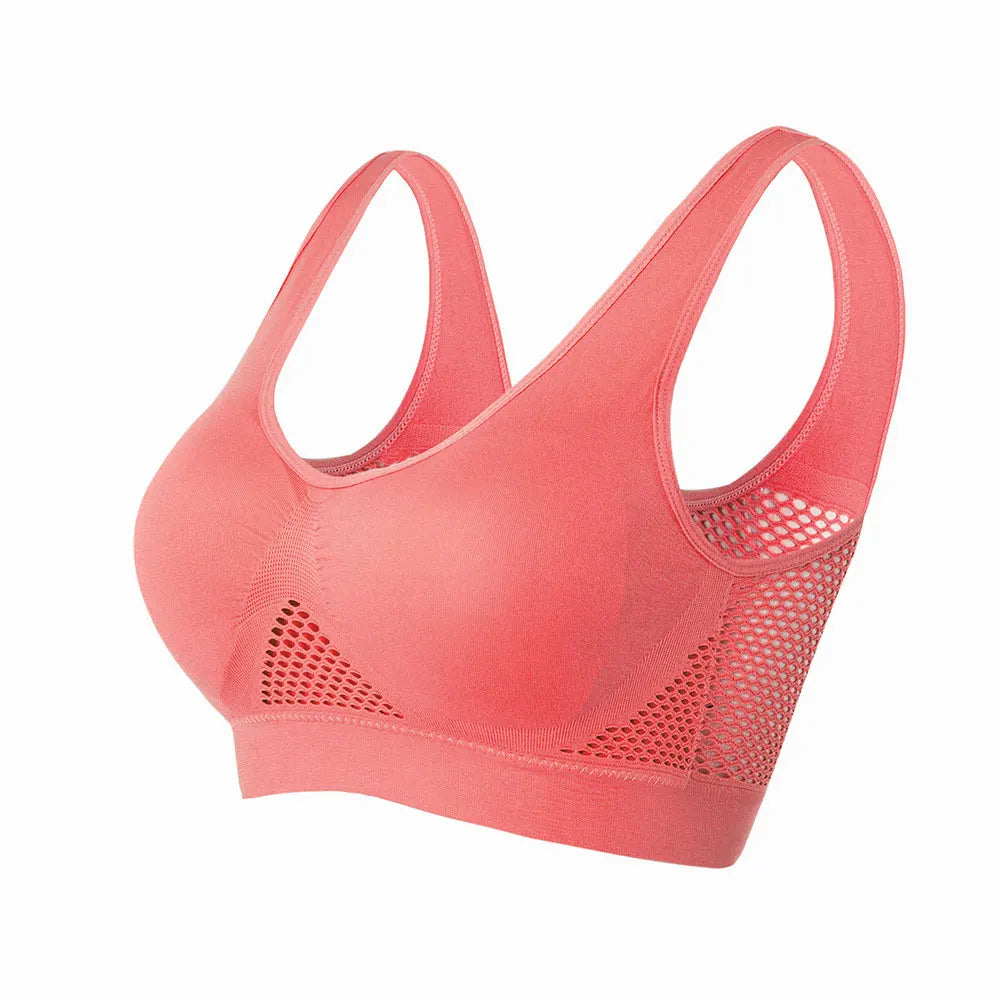 Sport Bra Top Breathable Brassieres Removable pad Sports bras Woman Running Gym Clothing Wireless Underwear For Women Yoga Bra